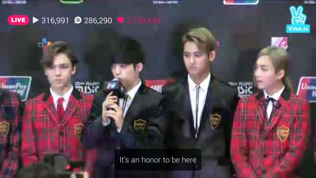 yodalbino's tweet photo. RT Adoring_SVT: [V APP/TRANS] 
SCoups: Its such an honor to be in MAMA when we just debuted this year.
#세븐틴 #2015M… https://t.co/m3vgjeB07x