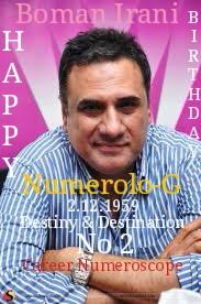 Happy Birthday Boman Irani !!! Numerolo-G 