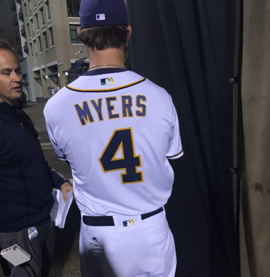 The Padres are wearing the ugliest unis I have ever seen. Camo tops with  yellow gear, a bright white ad patch, and their brown helmets. Is there a  more disgusting uniform out