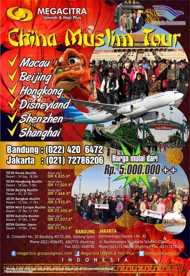 MegacitraGroups's tweet photo. Muslim Tour Insyaallah telah tersedia serta disiapkan Restoran HALAL FOOD disetiap negara yg dikunjungi&amp;waktu sholat https://t.co/wRHWWPuO38