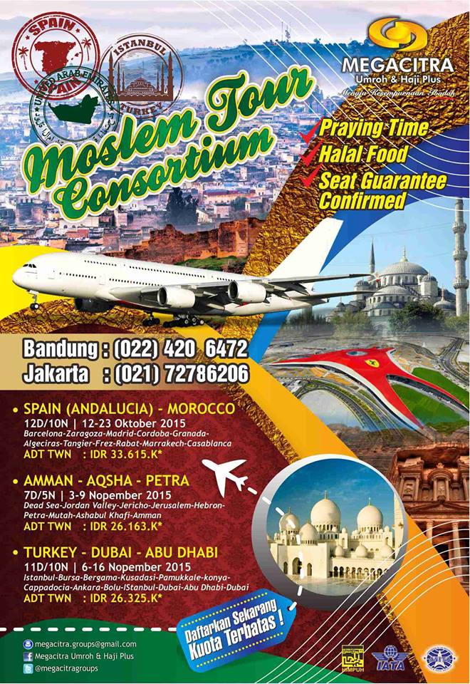 MegacitraGroups's tweet photo. Tour Muslim Eropa telah siap diberangkatkan segeralah mendaftar hubungi marketing kami 021-72786206 &amp; 022-4206472 https://t.co/ePGcqGXUeL
