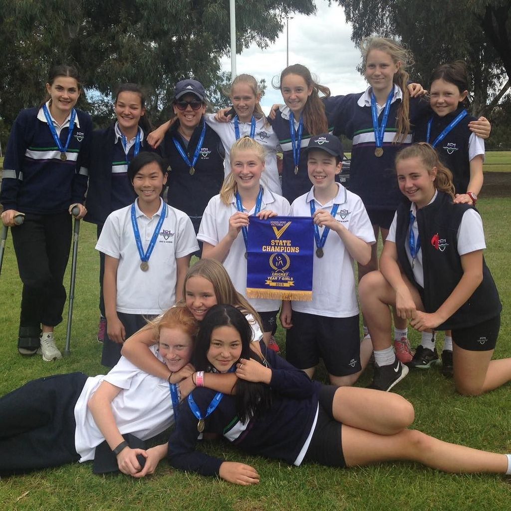Winners of the year 7 girls State Cricket final. Melbourne Girls College. #SSVstatefinals