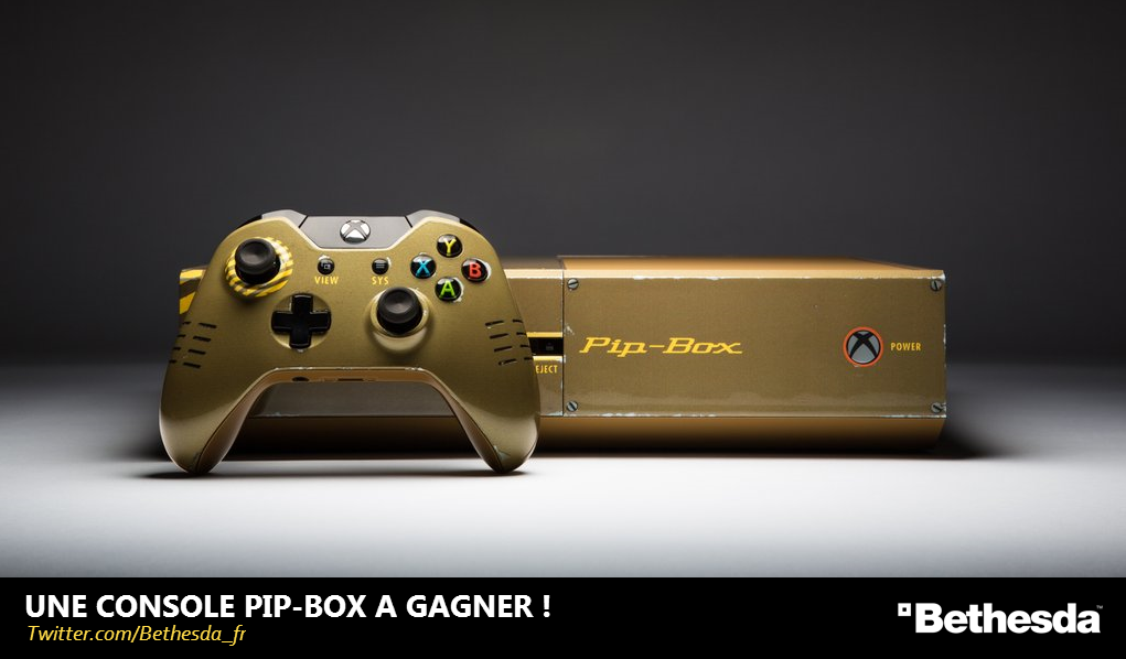 Follow + RT pour tenter de gagner la console Xbox One collector #Fallout4 !
Règlement : bit.ly/1OwBcdA