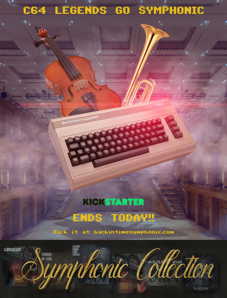 C64Audio's tweet image. Last few hours of orchestral #C64 music Kickstarter #BITSymphonic! Please share? Thank you! backintimesymphonic.com