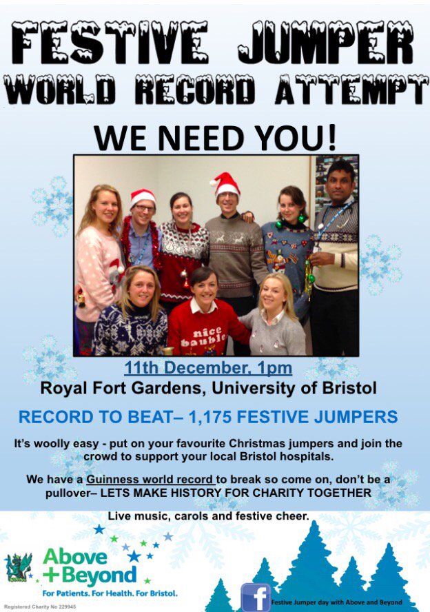 #9daystogo <a href="/BurstRadio/">Burst Radio</a> grab your fave Christmas jumper and help us break a world record AND raise money! ⛄️❄️