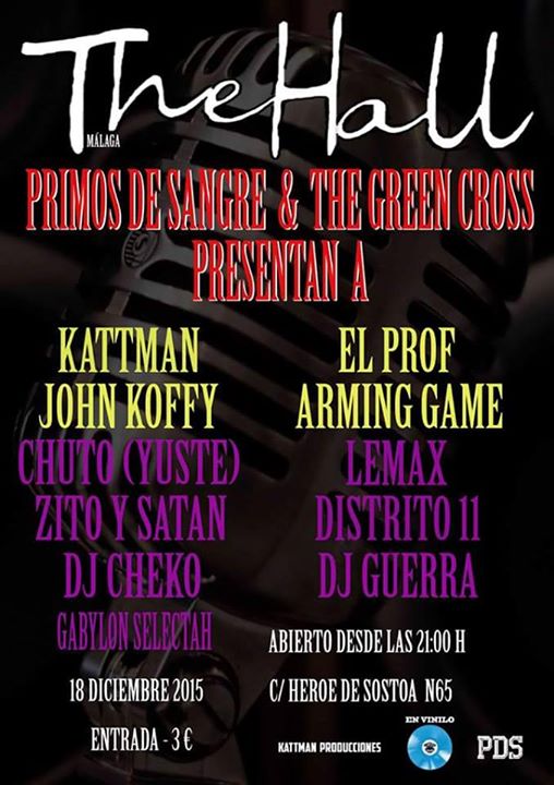 ElCuaderno's tweet photo. Nuevo cartel en #Málaga. Sala #TheHall. #RAP https://t.co/nTSxj1Mfn9