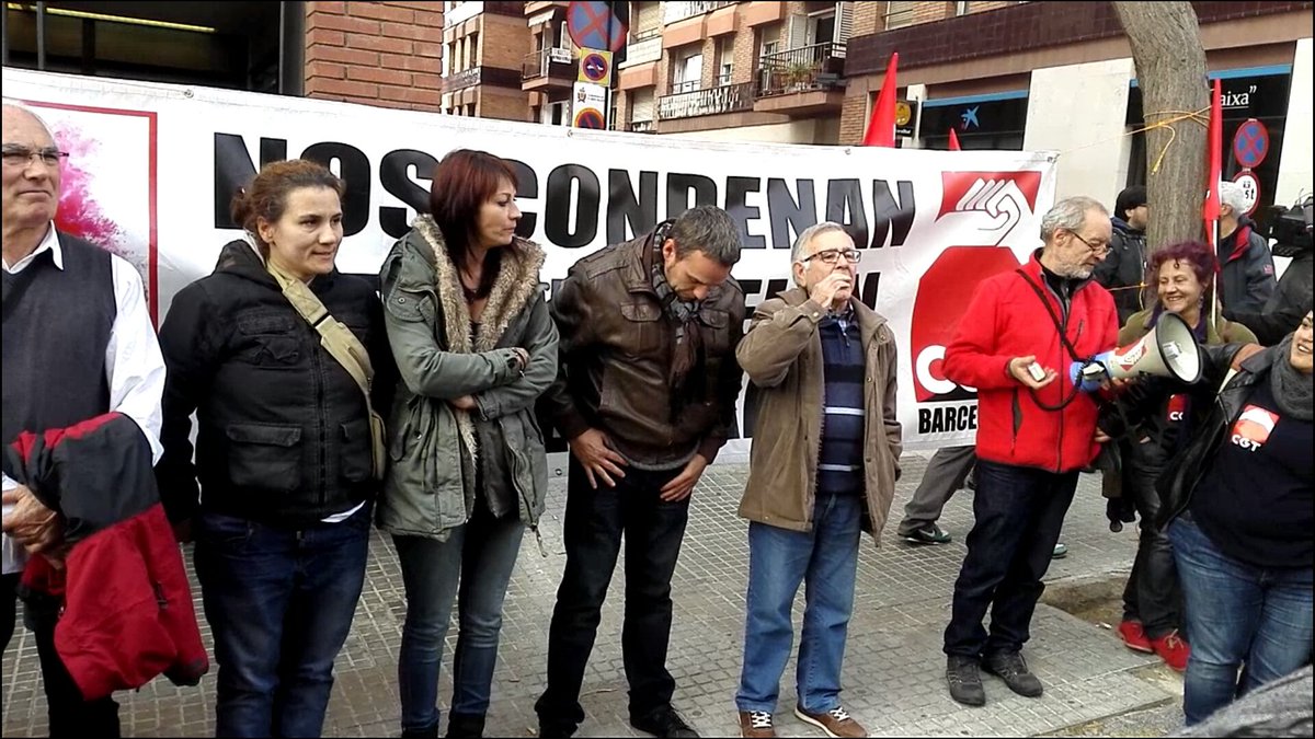 CGT's tweet photo. Absueltos los compas del #CasExpert Multa 120€ x resistencia a la autoridad https://t.co/ezPF9GhsK5>
