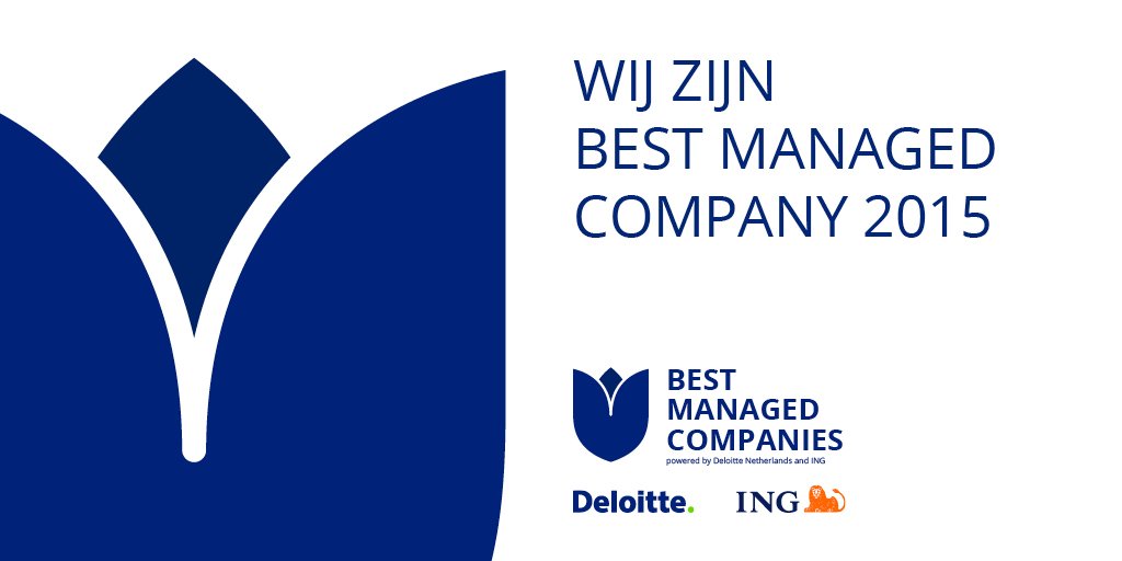 TROTS! Wij zijn verkozen tot Best Managed Company 2015! #BMC2015