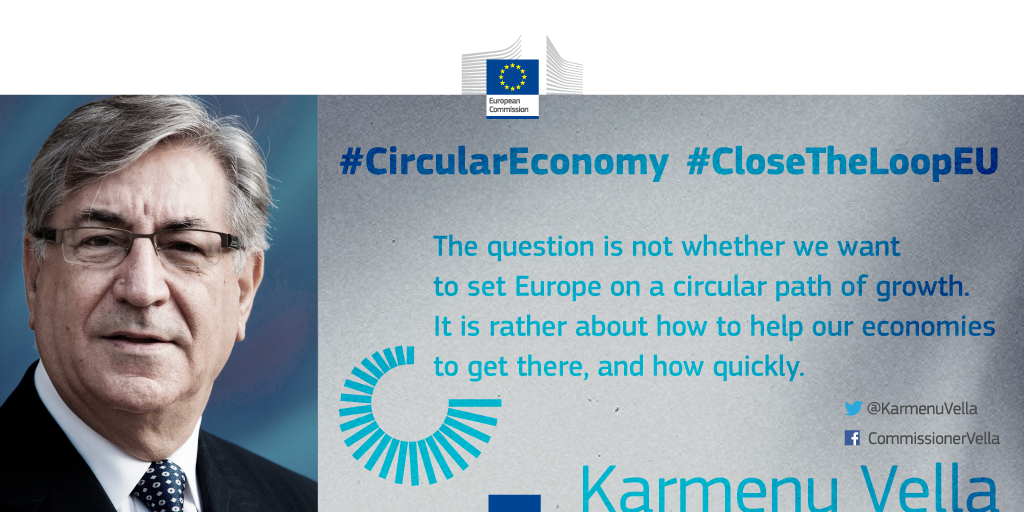 ECRepMalta's tweet photo. .@KarmenuVella: It is time to set #Europe on the path of #CircularEconomy & #CloseTheLoopEU https://t.co/UHir71hfZW