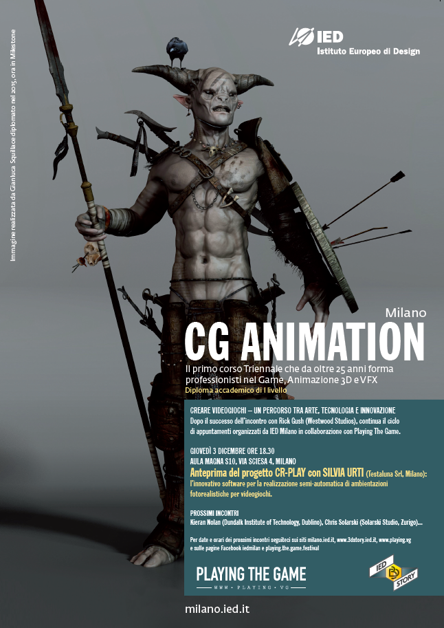 CR_PLAY's tweet photo. @TheGamesMachine (out in Italian newsstands now) dedicates a page to #CRPLAY's presentation @IED_Milano #gamedev https://t.co/E2yHQ1Mh5S