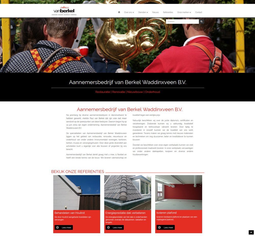 De nieuwe #RaabWorks website v. Van Berkel Waddinxveen bit.ly/1lWD5EY. Een professionele &amp; moderne website