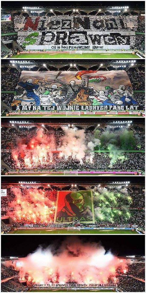 MexWaveApp's tweet photo. The #Legia Warsaw fans really did their best last weeks! Great stadium atmosphere. https://t.co/cvFQBTlY50