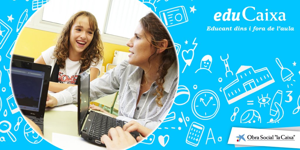 Salva_buig's tweet photo. #xqsocials Ets professor? @educaixa t’ofereix activitats, recursos en línea i materials educatius. Segueix-nos! https://t.co/YOIHtfZINx"