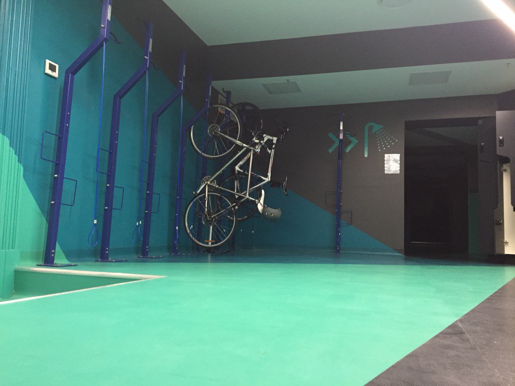 In house bike parking for staff &amp; guests. Good work Zendesk Melbourne! #zendesk #startupmelb