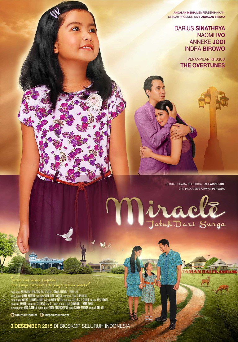 RT <a href="/cinema21/">Cinema XXI</a>: MIRACLE: JATUH DARI SURGA tayang mulai hari ini di bioskop. Info jadwal bit.ly/1TtVWlW