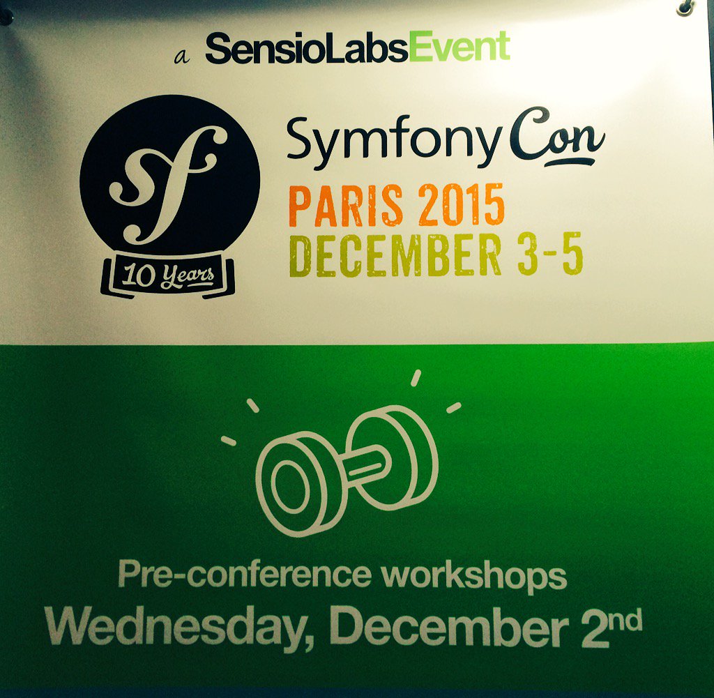 symfonycon's tweet photo. Pre-conference workshops day 2 at #SymfonyCon Paris are starting! Getting ready for the conf! https://t.co/xfaqP9E8Pd