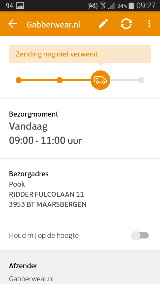Timpook's tweet photo. @PostNL dit is al 2 dagen zo. Kan ik mijn pakket vandaag nog verwachten? https://t.co/17Tkh8Njlp