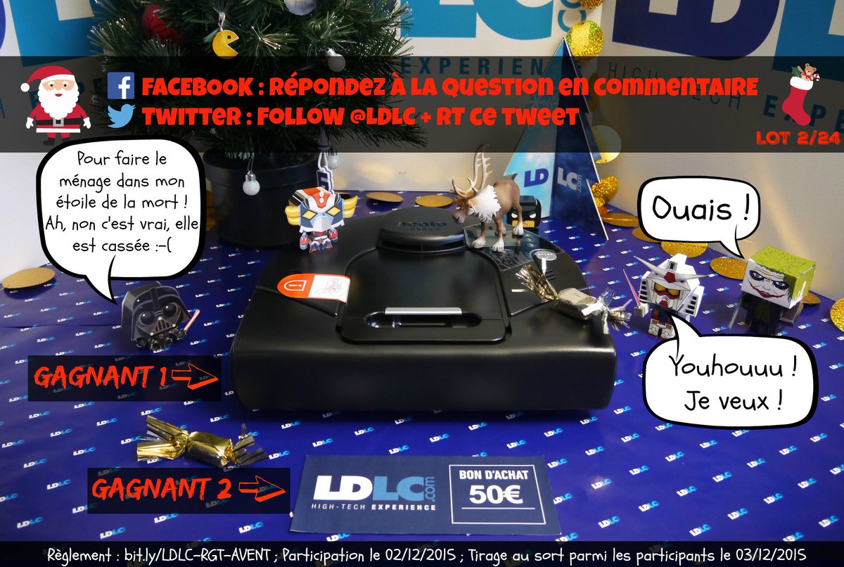 LDLC's tweet image. #TraineauLDLC 🎄 Calendrier de l'Avent [2/24] À gagner aujourd'hui : Neato XV Signature 👉 bit.ly/LDLC-NEATO