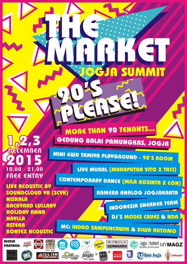 HolidayAnna_'s tweet image. Nanti malam pukul 19.00 kami akan meramaikan The Market @JogjaSummit di Gd. Pamungkas Jogjakarta. (Free Entry)
