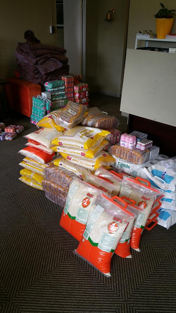 Our donation on the way to the #masiphumelele community in the form of food and blankets ... thanks @GalKnightFrank