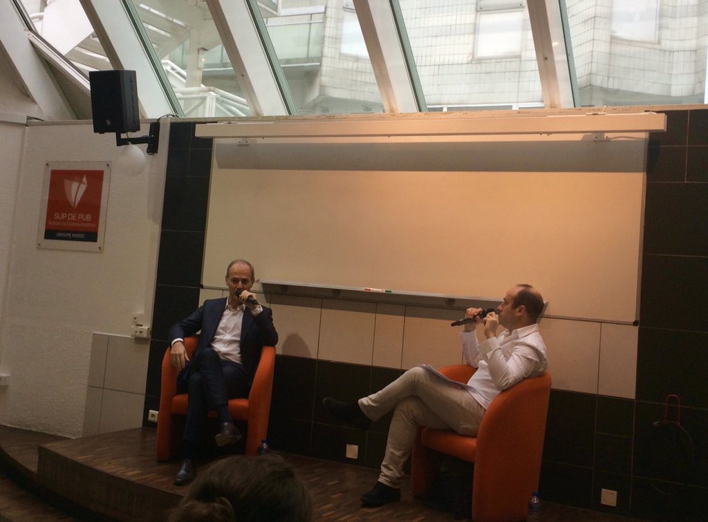 FannyD1007's tweet image. Conférence avec Xavier Romatet, président de Condé Nast Publications #live #CondeNast @supdepub