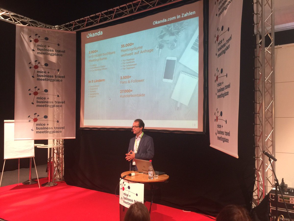 OkandaAG's tweet photo. The MICE- and Business-Travel-branch met at the mbt Meetingplace in Munich! Dirk Führer presented Okanda there! https://t.co/G5nSuE8OvN
