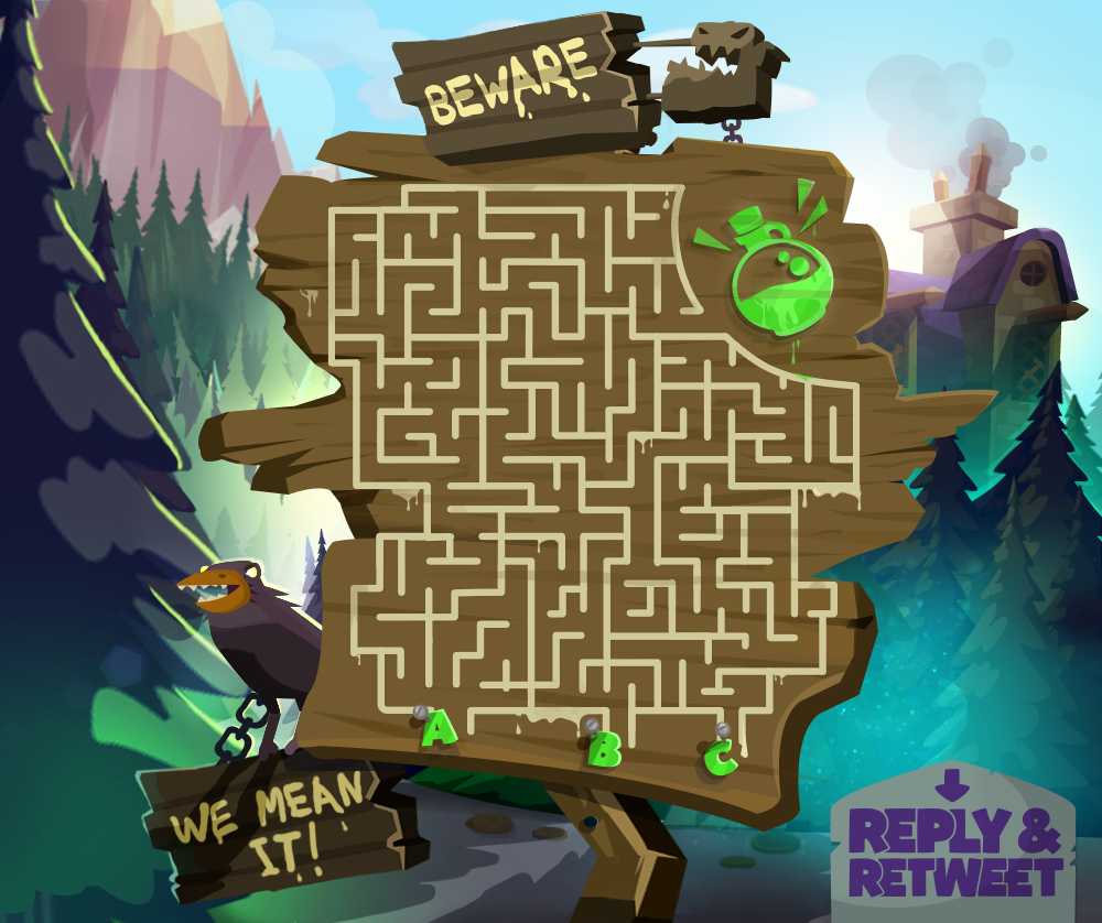 PirateKingsApp's tweet image. This is how the ogres protect their treasure! Which way leads to it? FOLLOW, RT+REPLY. 1 pirate will win 100 SPINS!