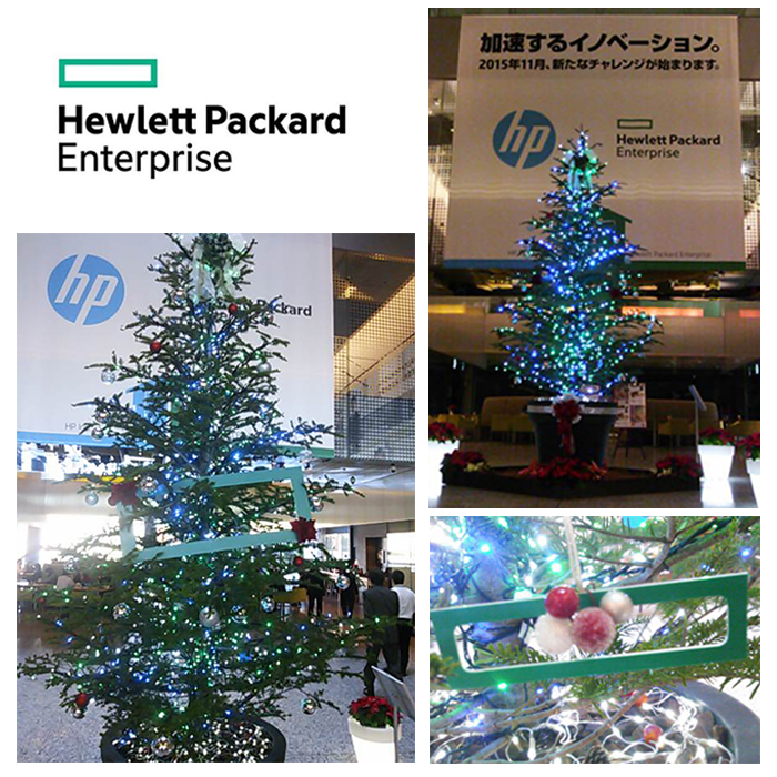 Hpe Japan ヒューレット パッカード エンタープライズ Hpe 日本本社のロビーにクリスマスツリーがお目見えしました 分社化後も大切なパートナーであるhpのブルーとhpeのグリーンが 光のコラボレーションでツリーを輝かせます Newhpe T Co