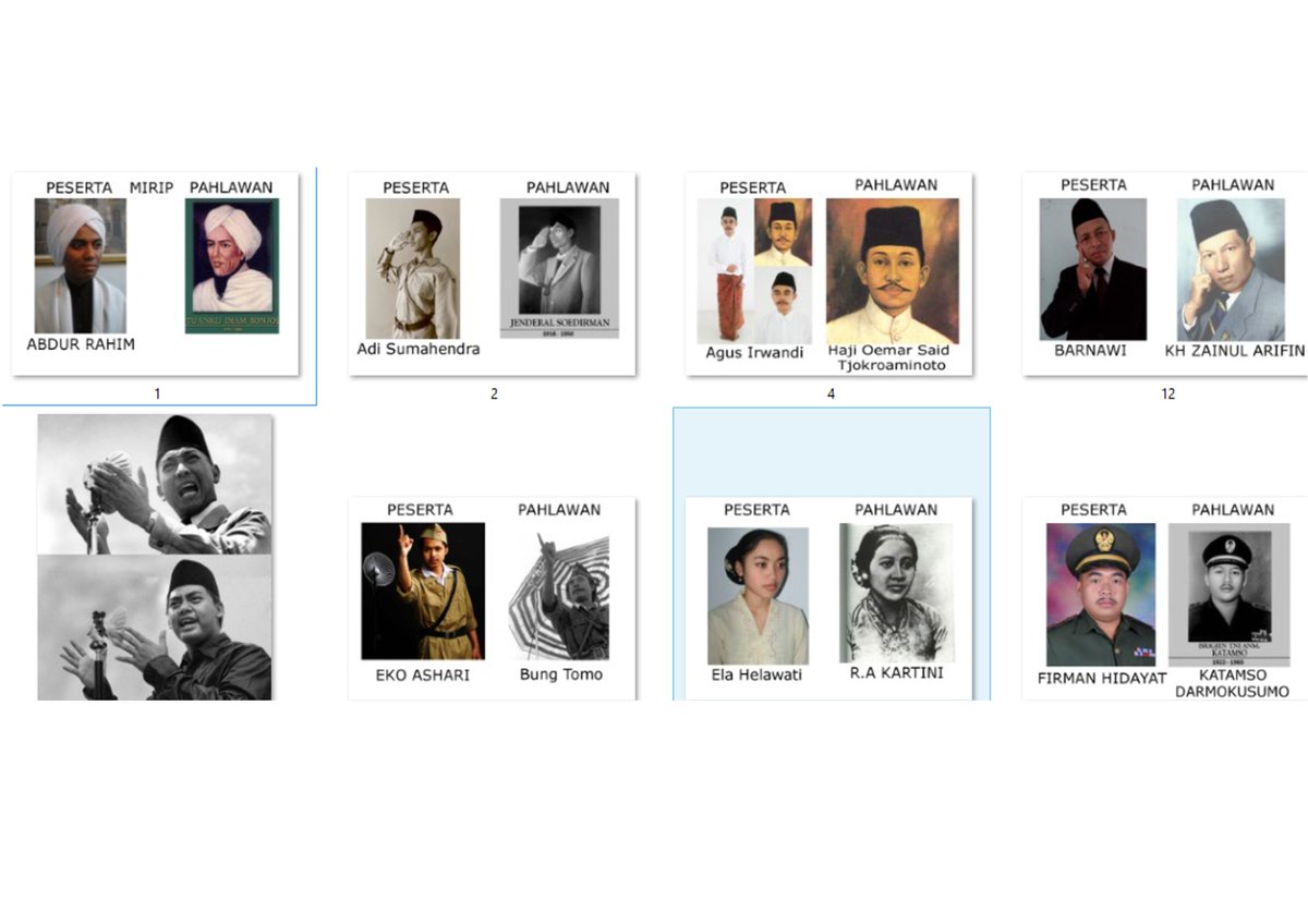 pemenang foto diri mirip pahlawan