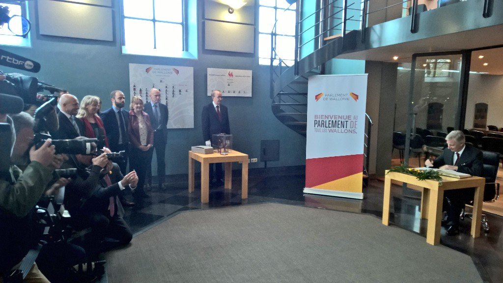 Rencontre avec les parlementaires wallons <a href="/ParlWallonie/">Parlement de Wallonie</a>