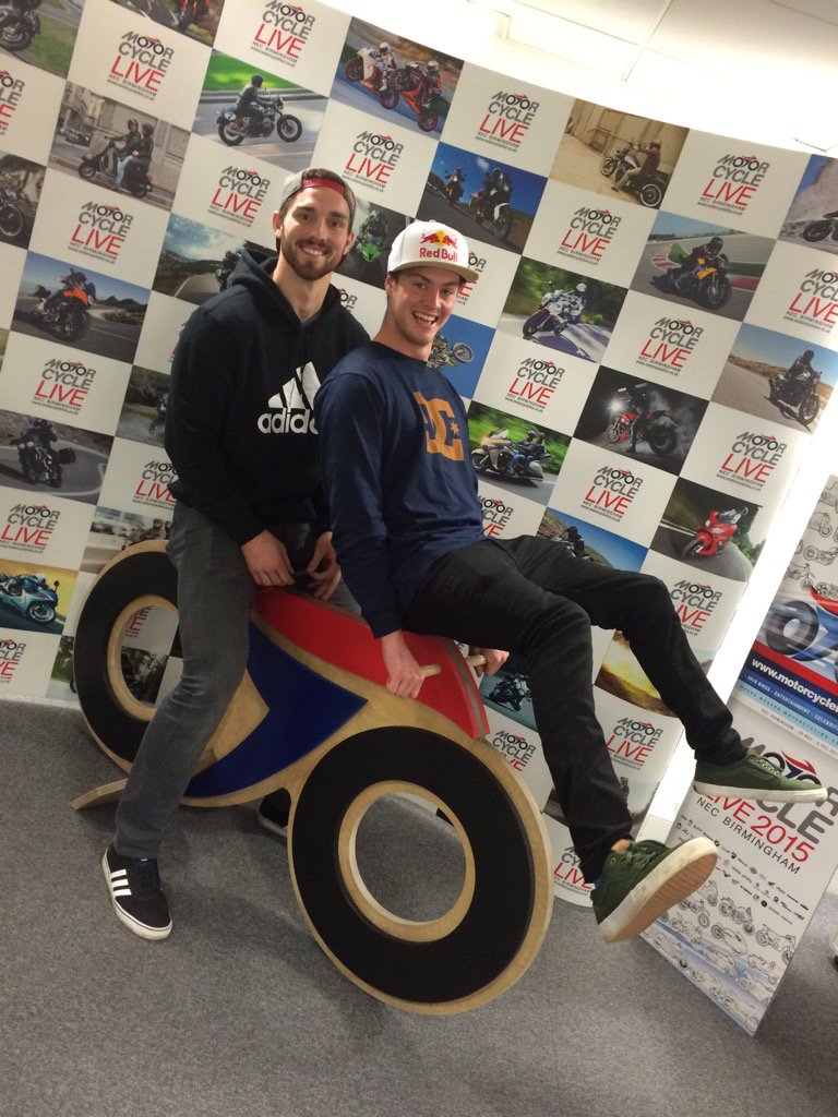 Here's @matt_jones94 and <a href="/George_North/">George North</a> on our 3D logo today. Great to see you guys!