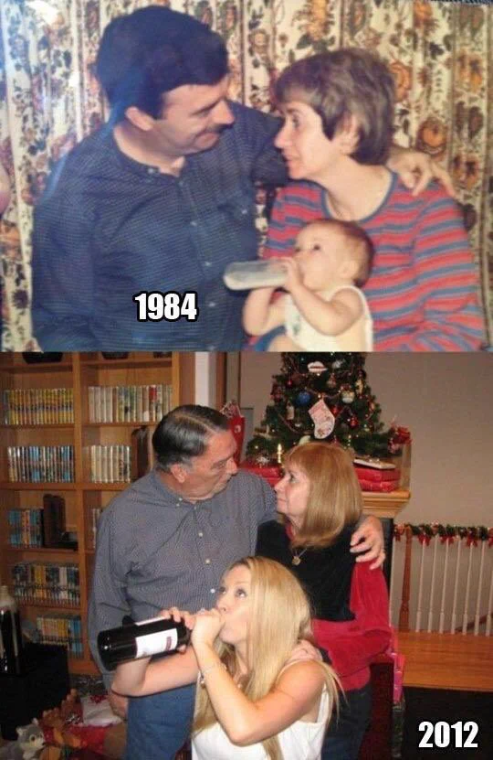 写真と写真が28年変わらぬ家族愛を紡ぐ‼️