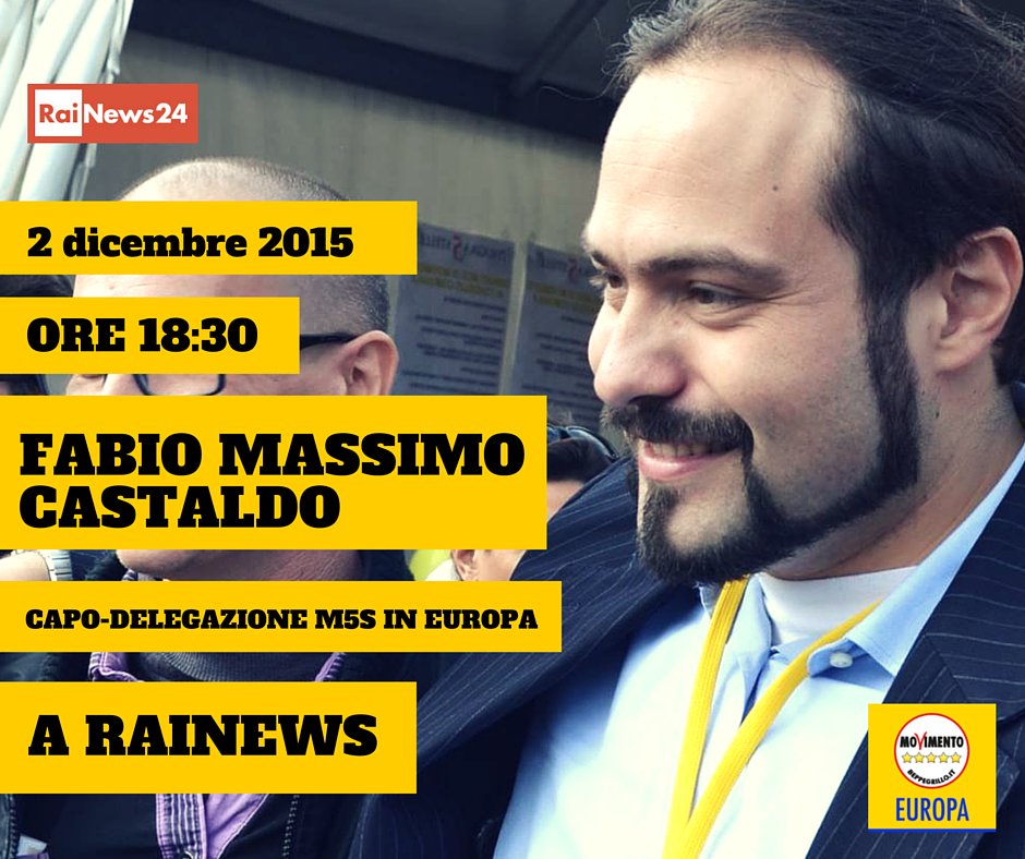 #UnitaDisinforma noi no.
Venite ad ascoltare <a href="/FMCastaldo/">Fabio Massimo Castaldo</a> 
goo.gl/2Vdm45