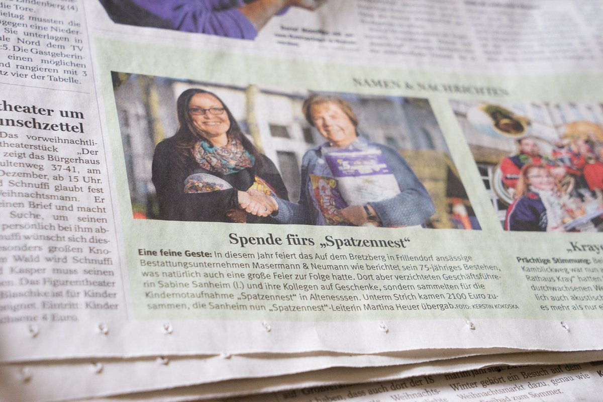 Gestern in der WAZ / NRZ  01.12.2015