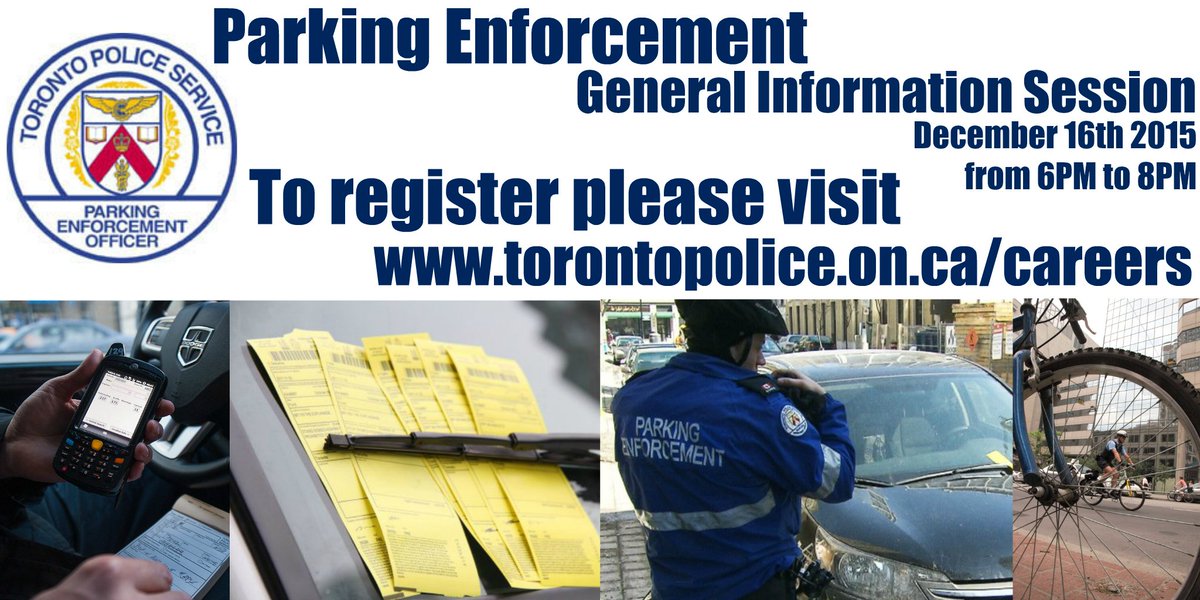 TPSRecruiting's tweet image. Want to be @TorontoPolice Parking Enforcement Officer? Join our Dec 16 Info Session @ 6pm bit.ly/PEOInfoSession