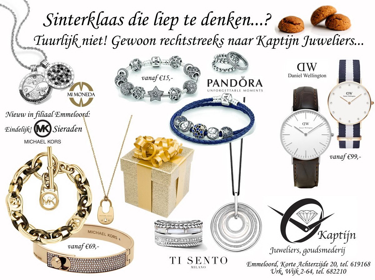 Nog 3 dagen en dan is het #Sinterklaas. Nog een mooi cadeau nodig? Natuurlijk bij: #Kaptijn_juweliers #Sint