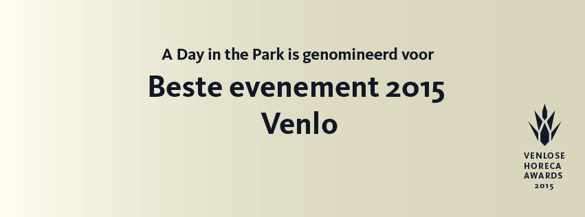 Stem op A Day in the Park als Beste Evenement 2015 Venlo via Venlose Horeca Awards: venlosehorecaawards.nl. #doen