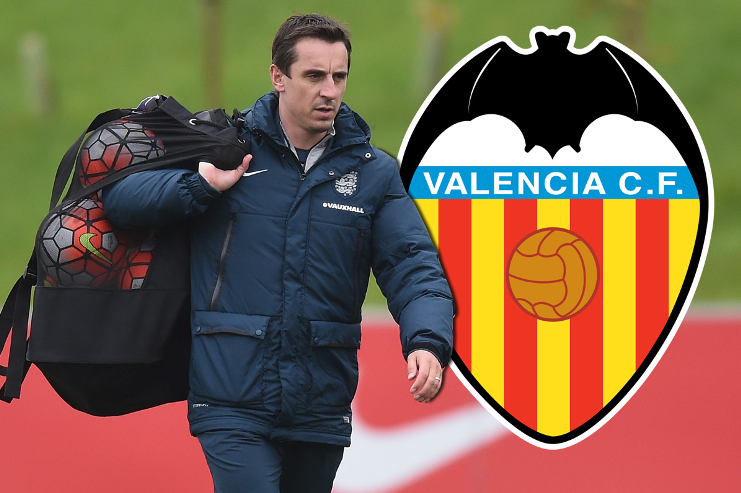 MirrorFootball's tweet photo. LIVE: Gary Neville appointed Valencia head coach – reaction from the shock news from Spain https://t.co/3kfcb23U3C https://t.co/tN9K0MbJYz