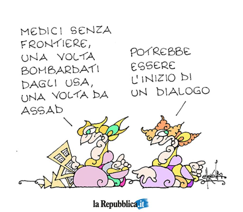 Prove di dialogo tra Usa e Siria #Ellekappa