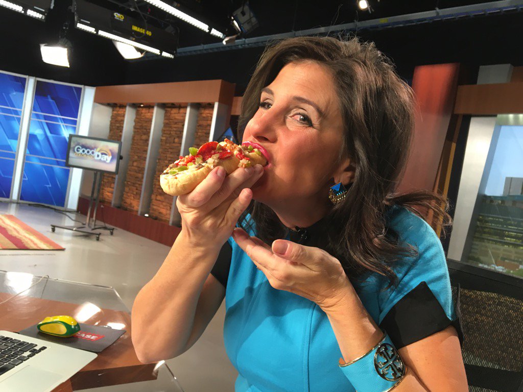 BrookeWagnerTV's tweet image. What happens when AM anchors oversleep; eating lunch @GoodDayCO set #anchorproblems @KDVR #fox31