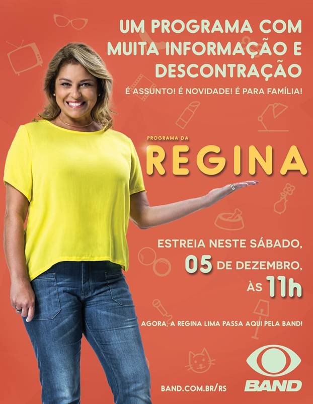 bandrs's tweet image. Neste sábado, tem estreia na tela da #BandRS! #ProgramadaRegina