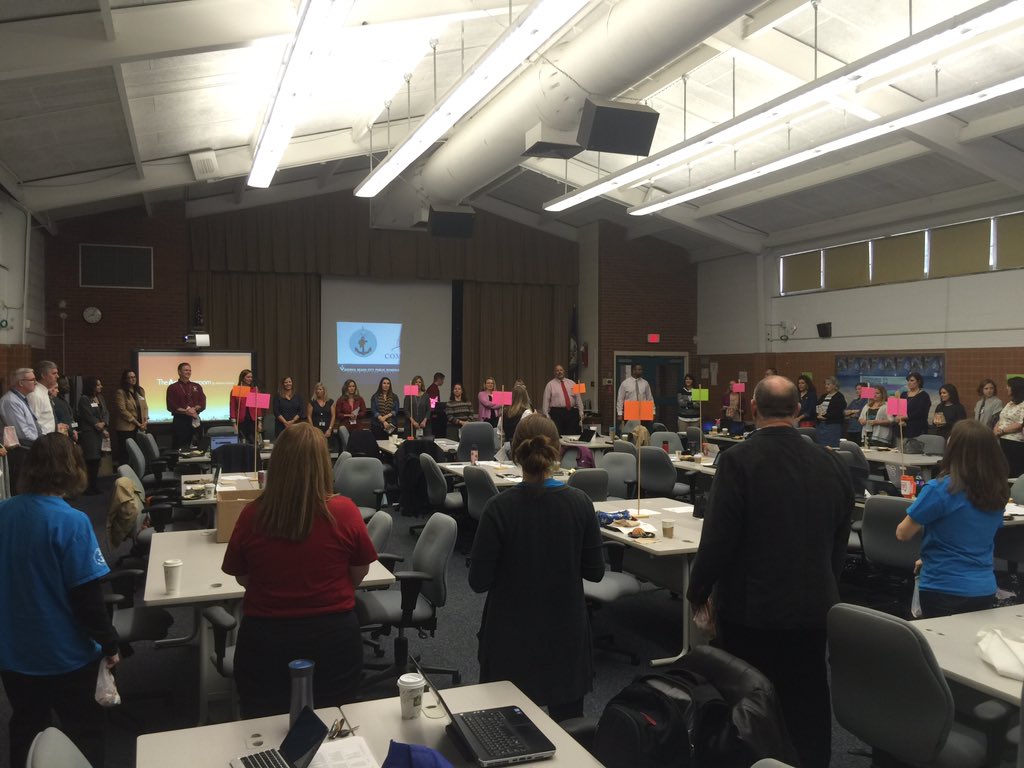 VBAnchor's tweet image. Anchor School leadership teams opening activities.