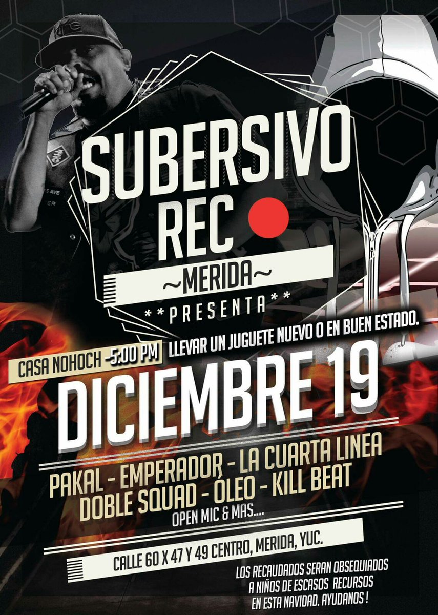 Amigos de #Mérida:
Ojalá puedan ayudar para dar a niños de escasos recursos una navidad digna: