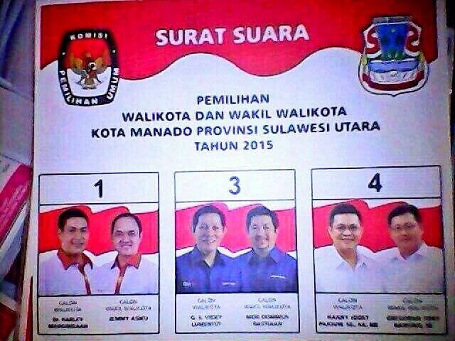 7 hari lagi ! Kalo ba coblos cuma boleh SATU supaya sah 1⃣ #satumanado @bangAiManado <a href="/satu_manado/">#satumanado</a>