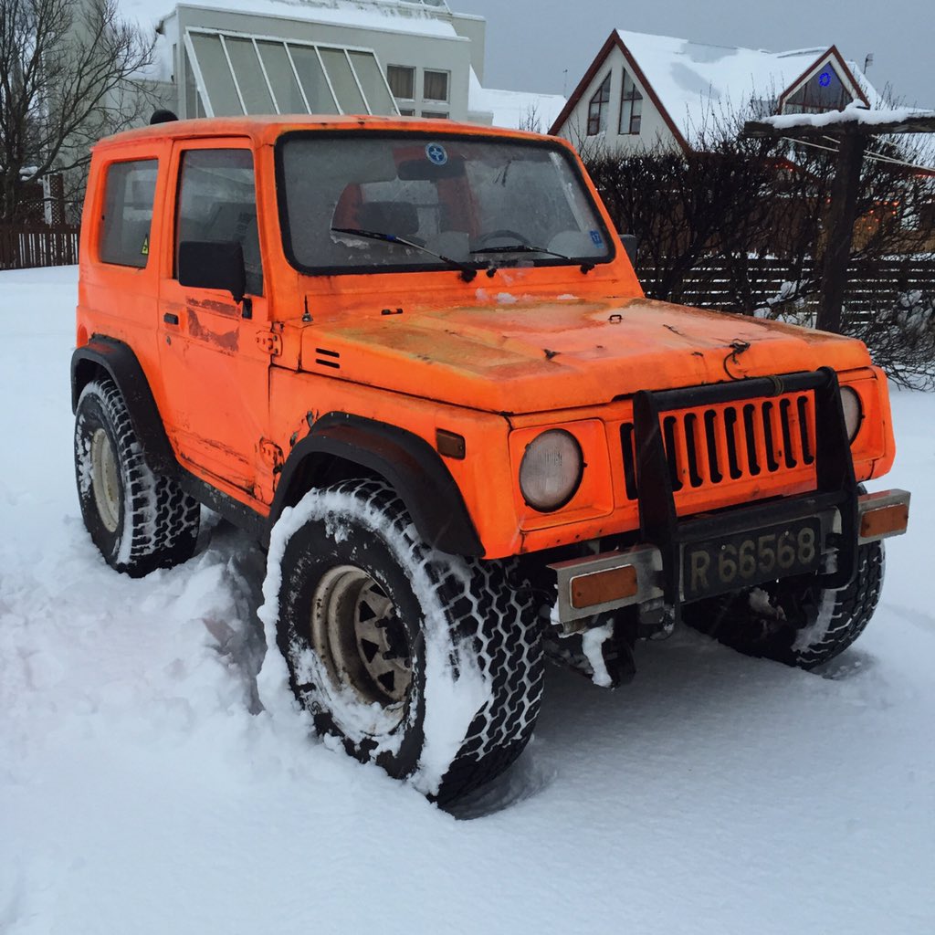 Jeppaferð á Seltjarnarneshálendinu.