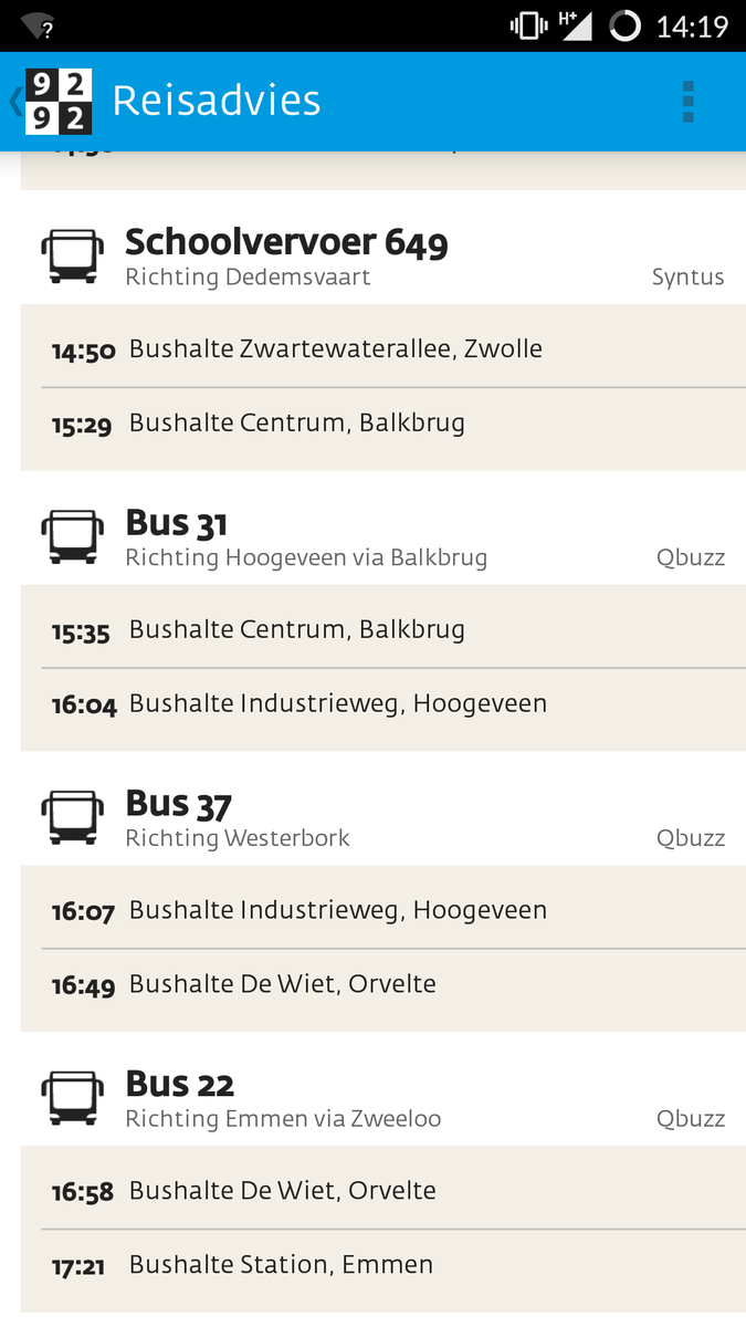OV_Magazine's tweet photo. 117 haltes, 13 stations, 24 plaatsen, 4 ov-bedrijven, 3 ov-bedrijven, 4,5 uur reistijd. Hoe houdt #SmartOV zich? https://t.co/ma7A4aU0SG