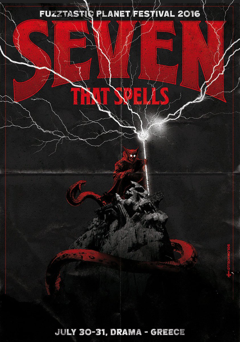 FuzztasticFest's tweet photo. Seven That Spells to unleash hell at @FuzztasticFest 2016! Limited earlybirds now avail: https://t.co/Htuyy470o7 https://t.co/WAE53IFYgP