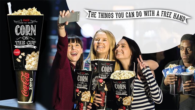 P4CK_Design's tweet photo. #CornOnTheCup - No more struggling at the cinema: carry #CocaCola &amp; Popcorn with one hand! https://t.co/iSF58jkGZs