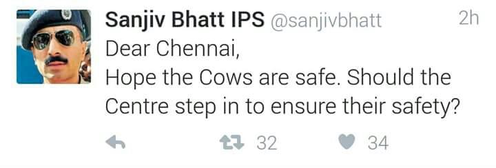 govindraj70's tweet image. Whoever wins the #Intolerance debate is secondary. #SanjivBhatt takes the bakery when it comes to #Insensitivity