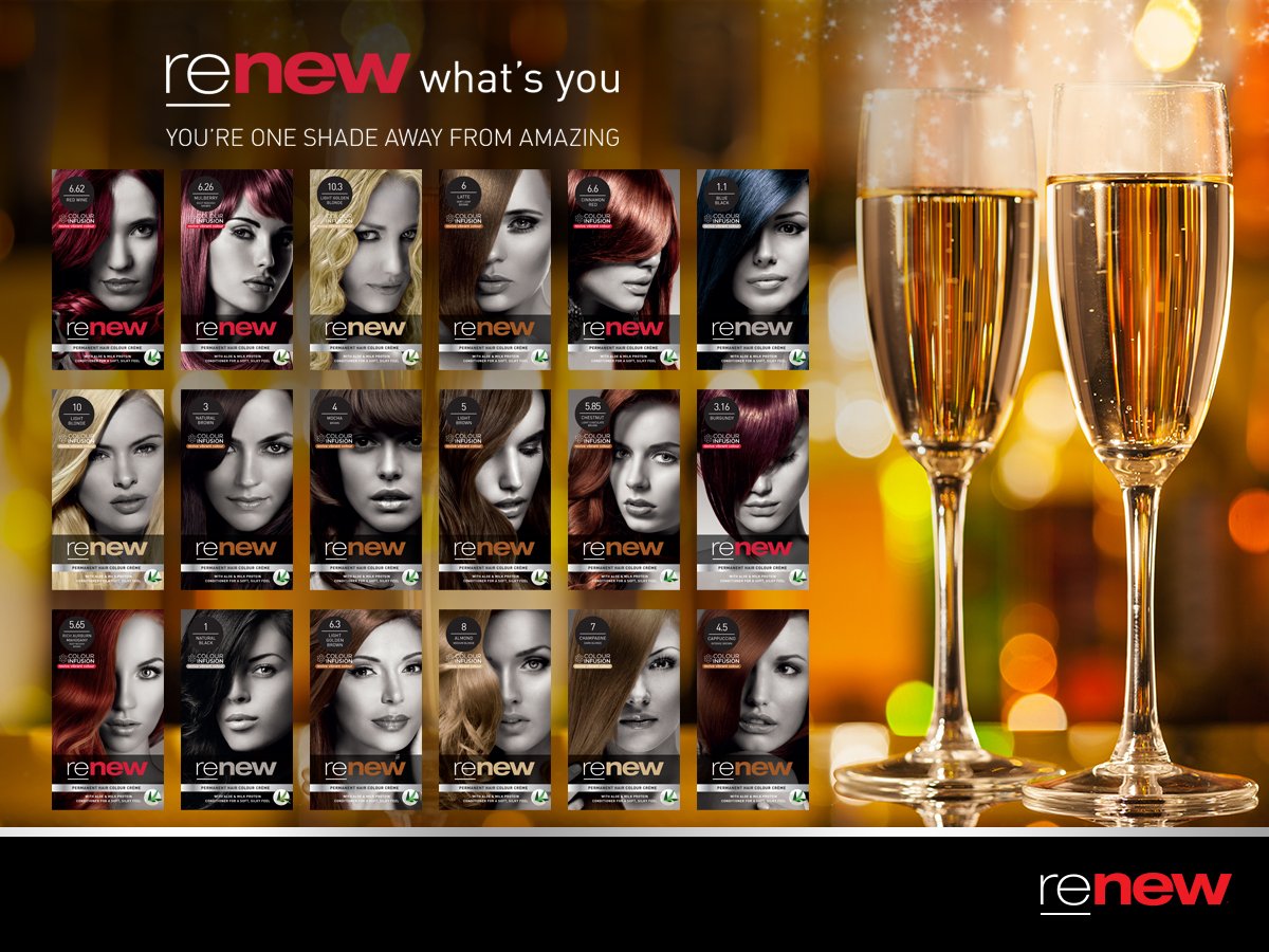 RenewColour's tweet photo. See 2015 out with gorgeous hair! Choose between 18 stunning colours. Tell us which one you'll choose! #RenewColour https://t.co/cvFUlFY60q